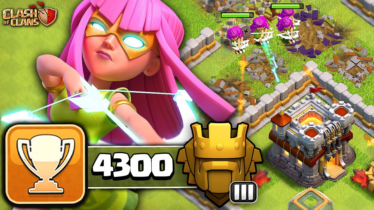 TH11 Trophy Pushing with Super Archers | Clash of Clans