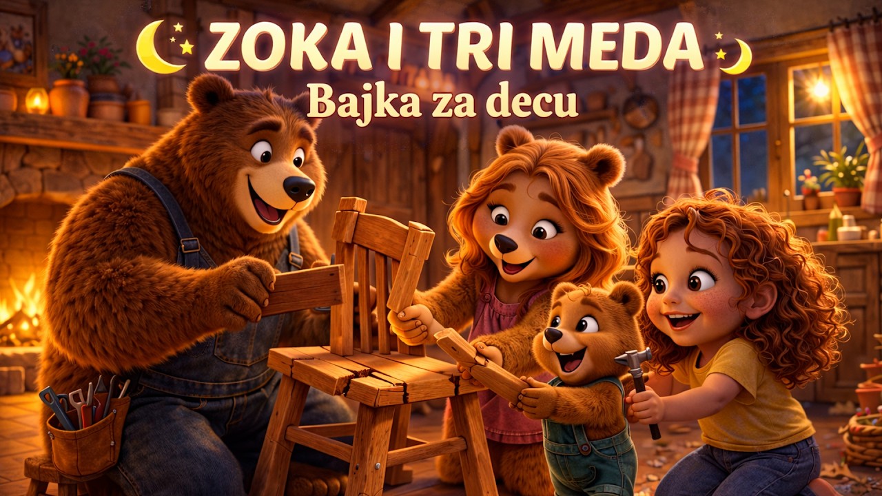 ZOKA I TRI MEDA - Bajka za decu | Tri medveda u šumi 🐻🐻🐻