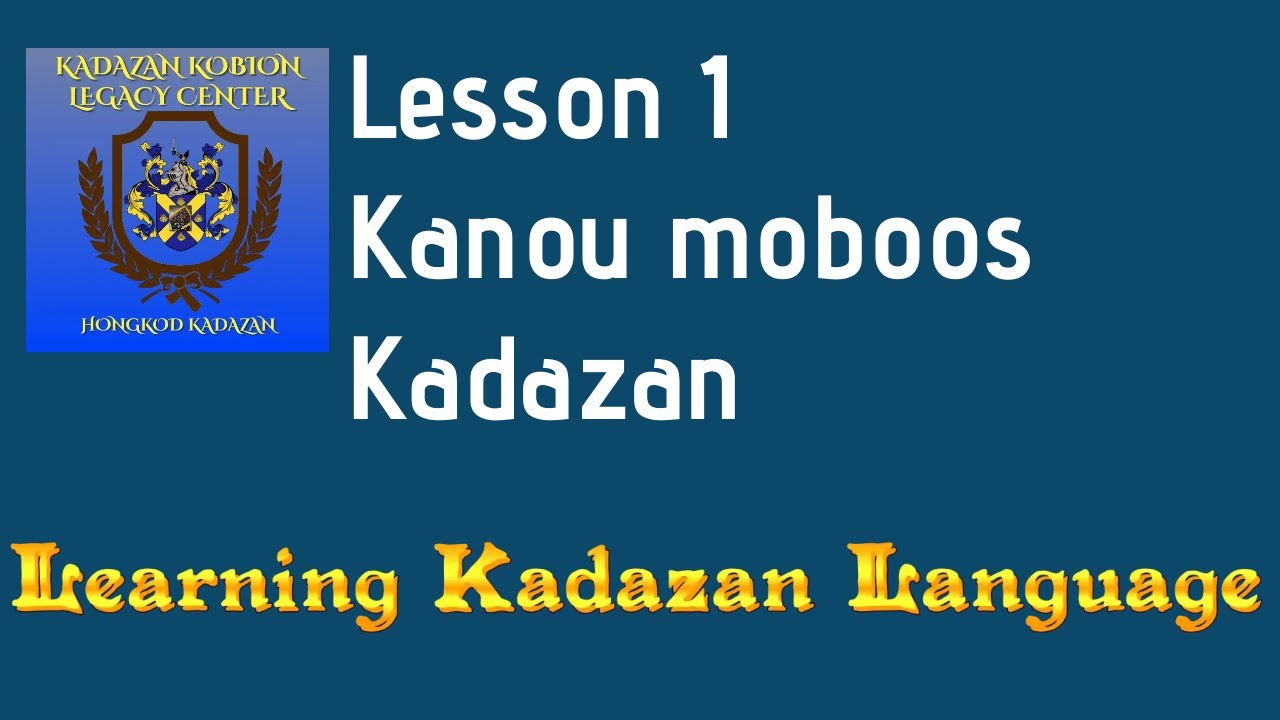 How to greet in Kadazan |Kadazan language Lesson 1