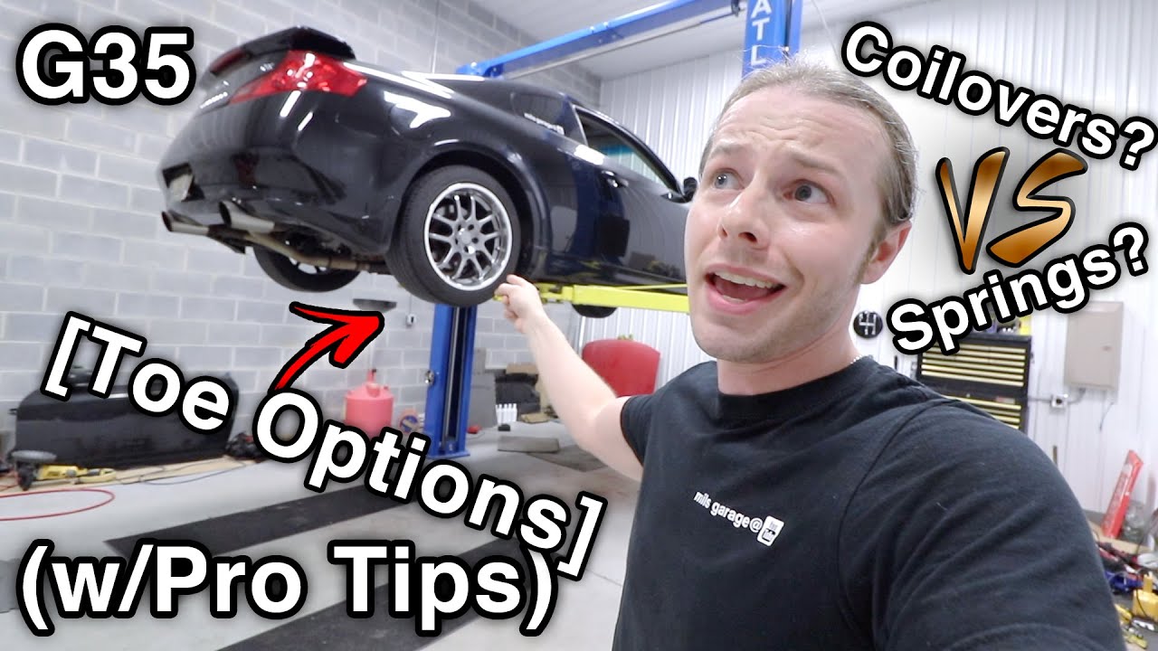 G35 Gets Z1 Adjustable Toe Arms [FIX Lowered Car Problems // Get Springs Or Coilovers? ](w/Pro Tips)