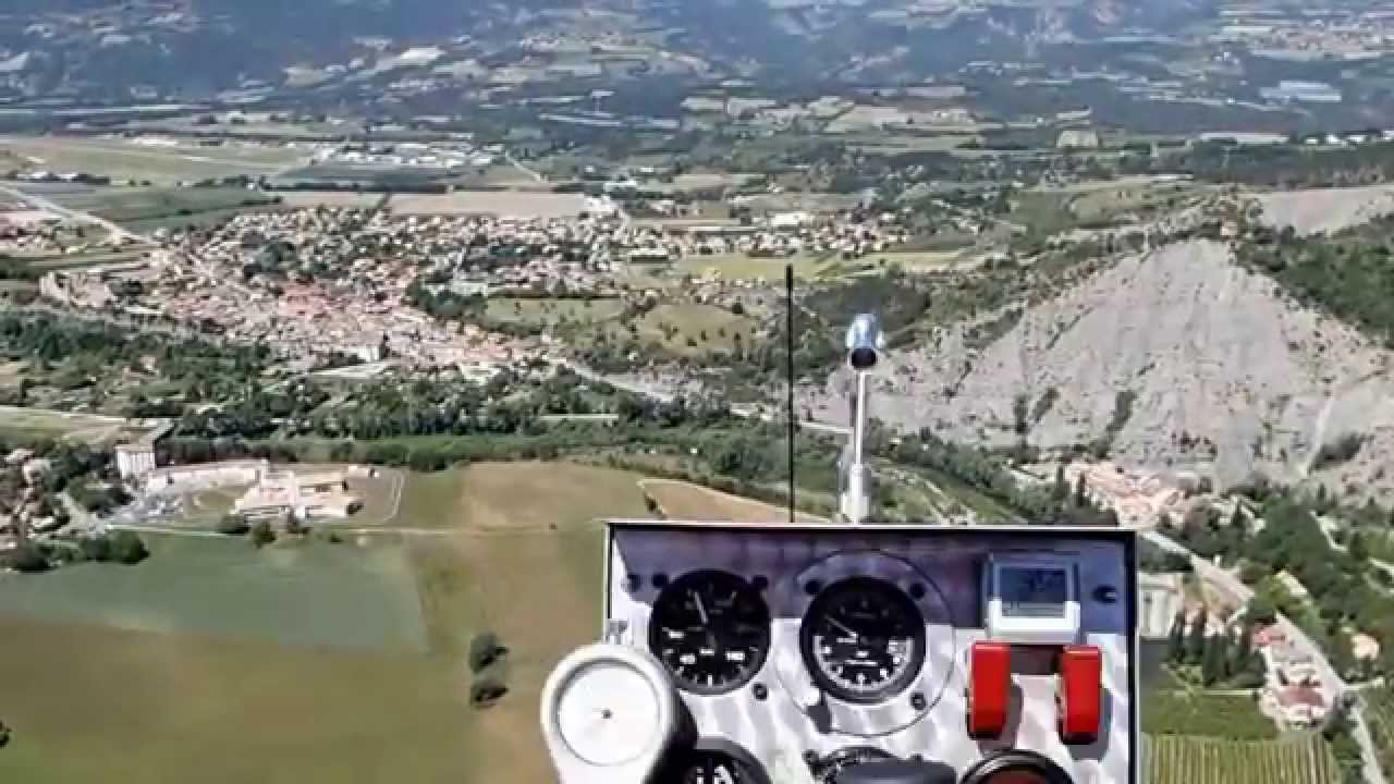 Vol en autogire dans les Hautes Alpes de Aspres à Gap et retour