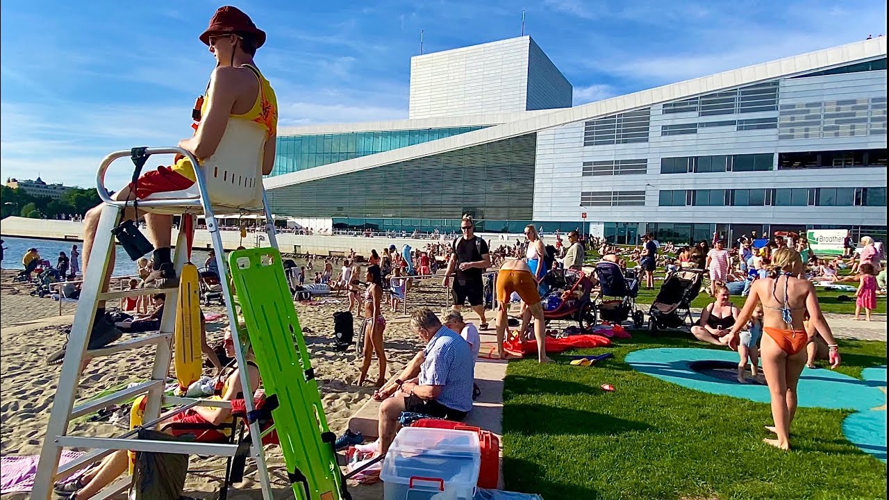 BEACH LIFE OSLO NORWAY 🔥🔥 SUMMER TOUR #osloelsa67