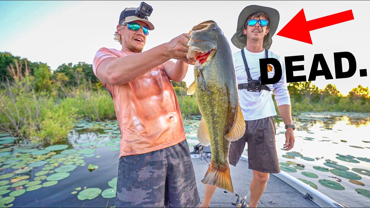 Catching 50 Bass all on Frogs CHALLENGE!!