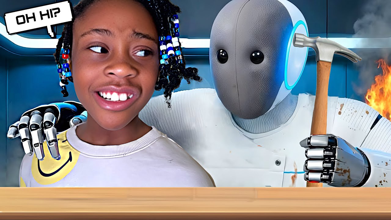 THE EVIL AI ROBOT TOOK MY TWIN SASHA (SCARY)