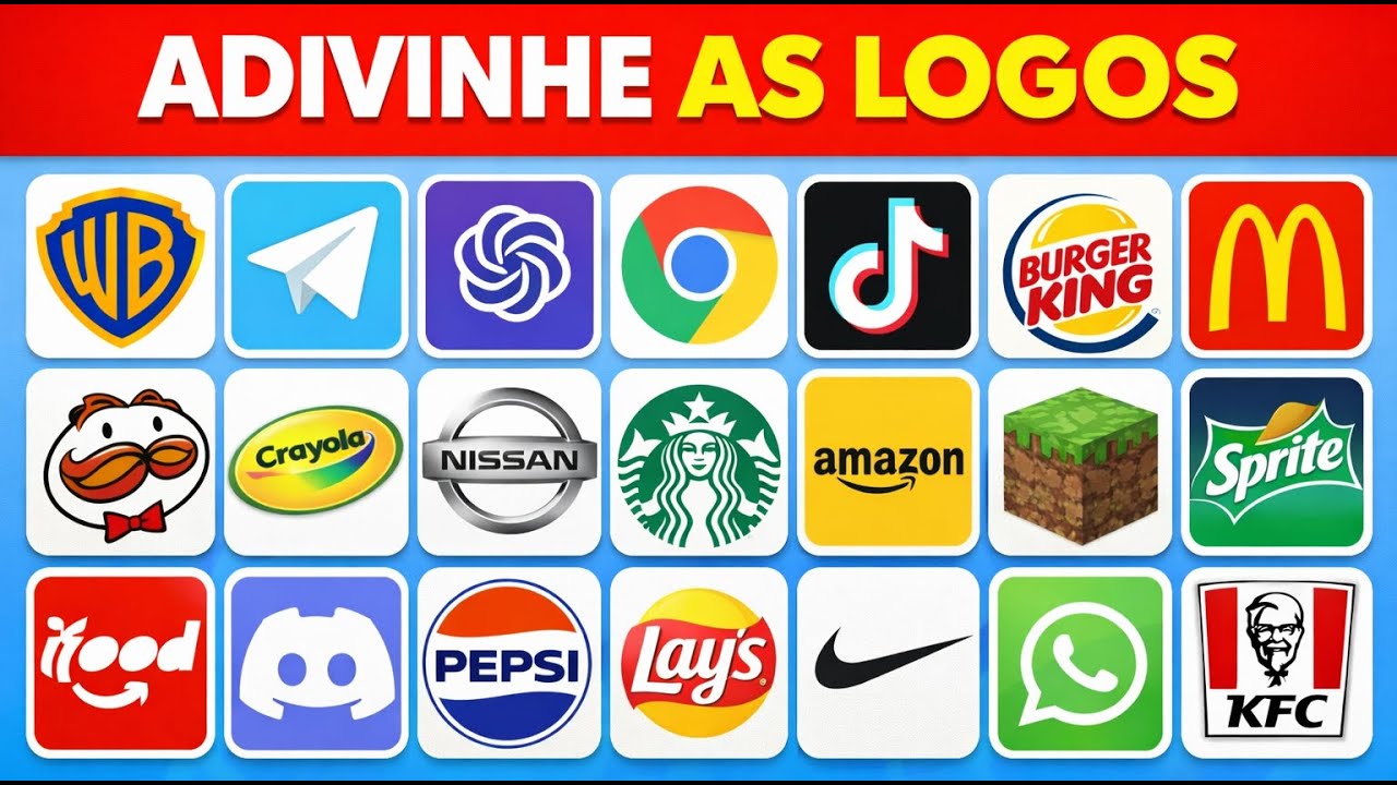 ADIVINHE A MARCA PELO LOGO EM 3 SEGUNDOS + O QUE VOCÊ PREFERE? | *NOVOS* LOGOS FAMOSOS 🤔🧠✅