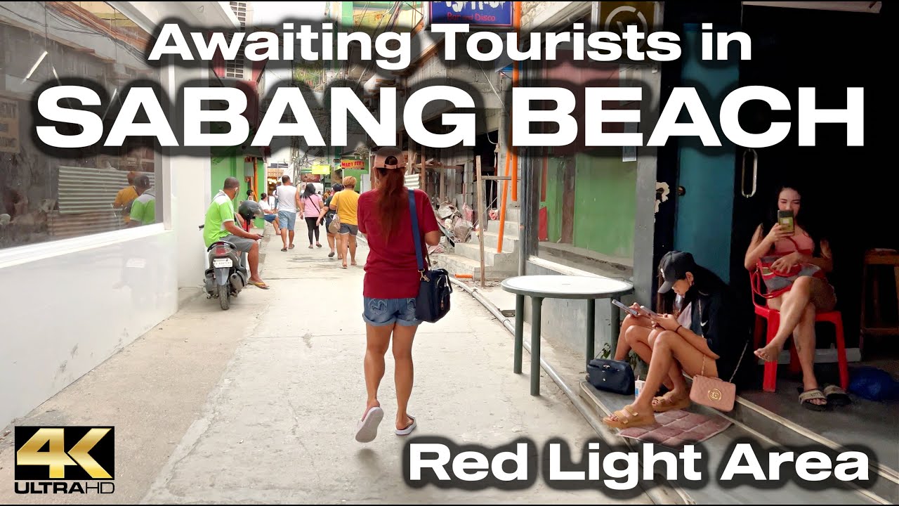 Walking SABANG BEACH Puerto Galera Oriental Mindoro Philippines [4K]