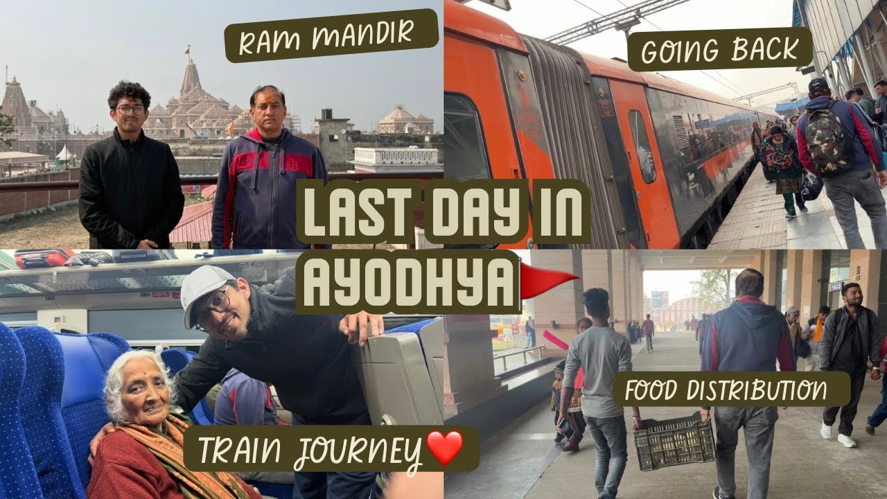 Our last day in Ayodhya😭 Train got delayed and we got stuck😩