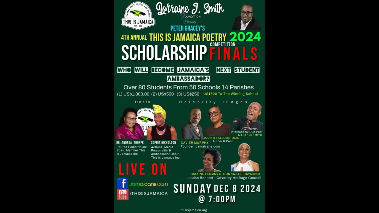 FINALS 2024 - THIS IS JAMAICA POETRY SCHOLARSHIP COMPETITION FINALS 2024