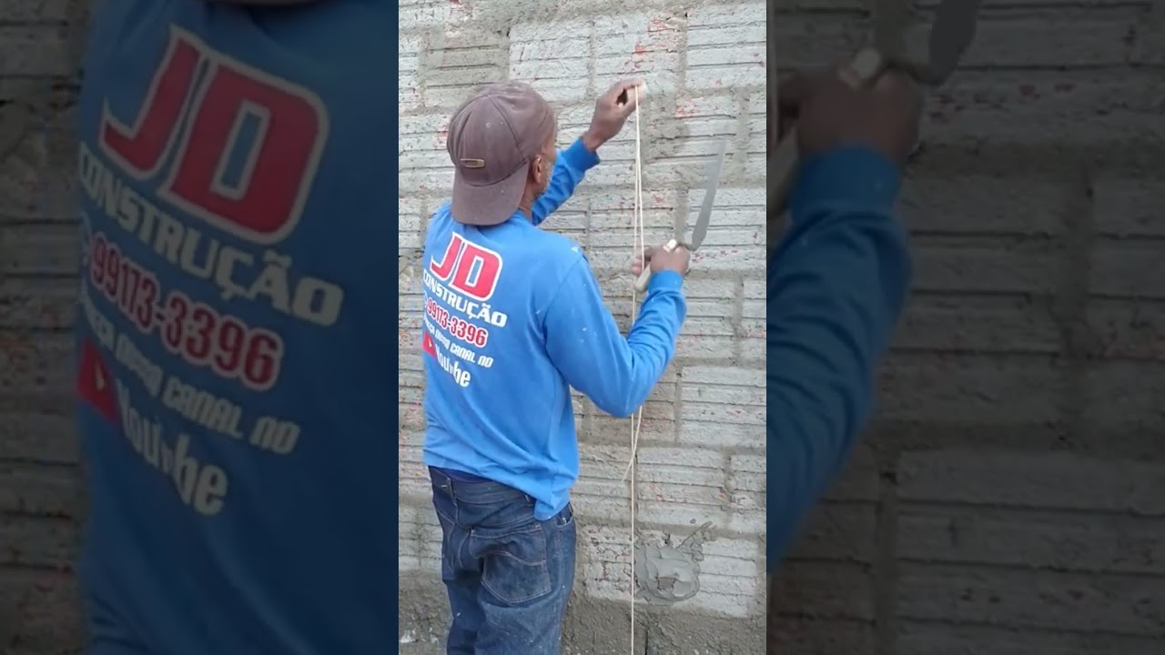 como a prumar um reboco