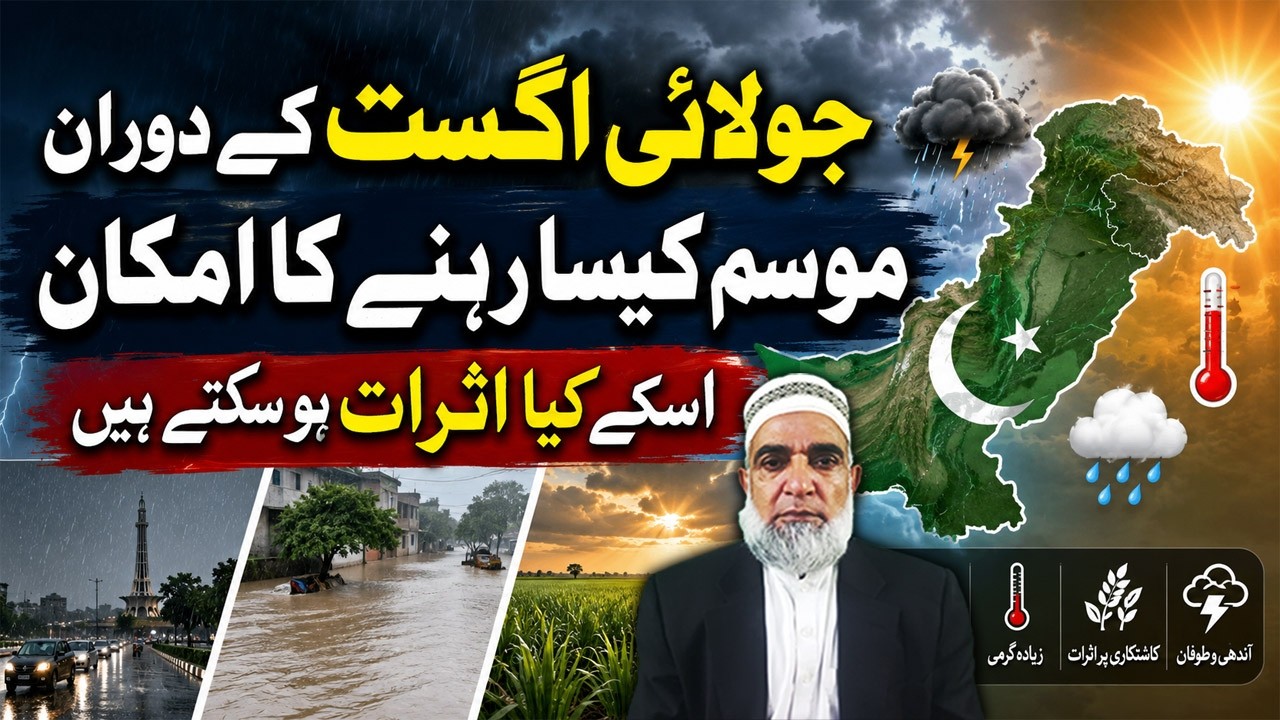 July & August Weather Forecast for Pakistan | Rainfall, Monsoon & Heat Outlook || Crop Reformer