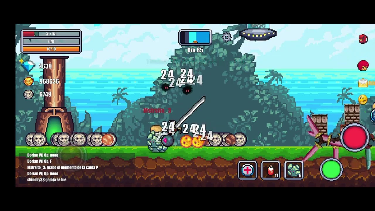 Pixel survival world | Posible record (llegamos al día 68)