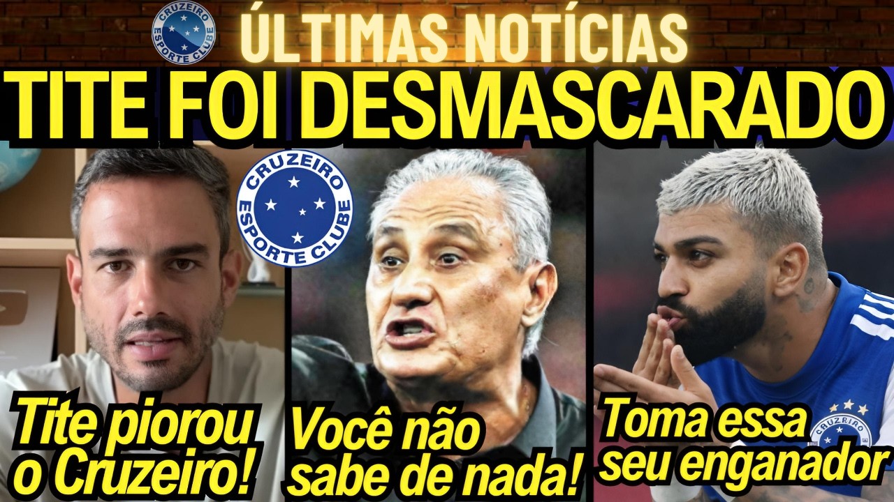 🦊TITE FOI DESMASCARADO APÓS VEXAME NO CRUZEIRO! TITE NÃO É ISSO TUDO! O CRUZEIRO PIOROU COM ELE!