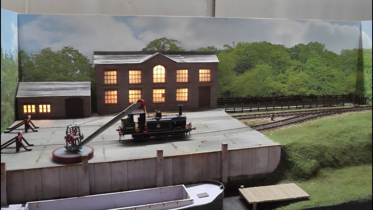 O gauge Micro layout Part 7, Finishing the wiring, Buffer stops, Peco Crane, and Back scene