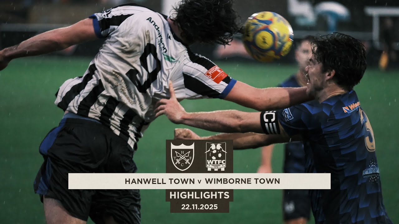 POINTS SHARED IN RAINY WEST LONDON - Hanwell Town v Wimborne Town - Highlights