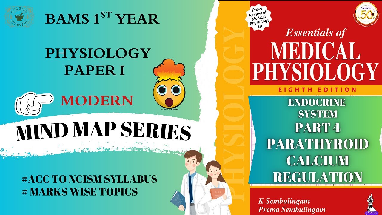 ENDO PART 4 -PARATHYROID GLAND & CALCIUM REGULATION BAMS 1ST YEAR MIND MAP SERIES BY @OneStopAyurved