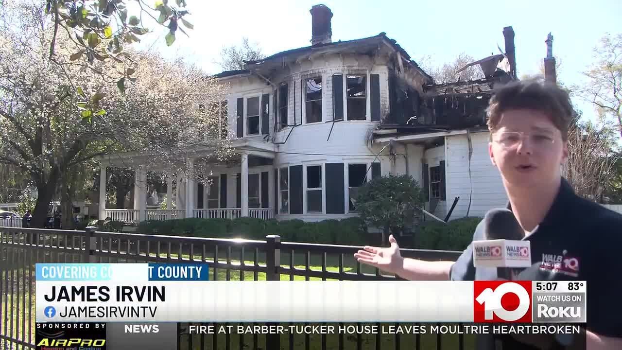 Fire at Barber-Tucker House leaves Moultrie heartbroken