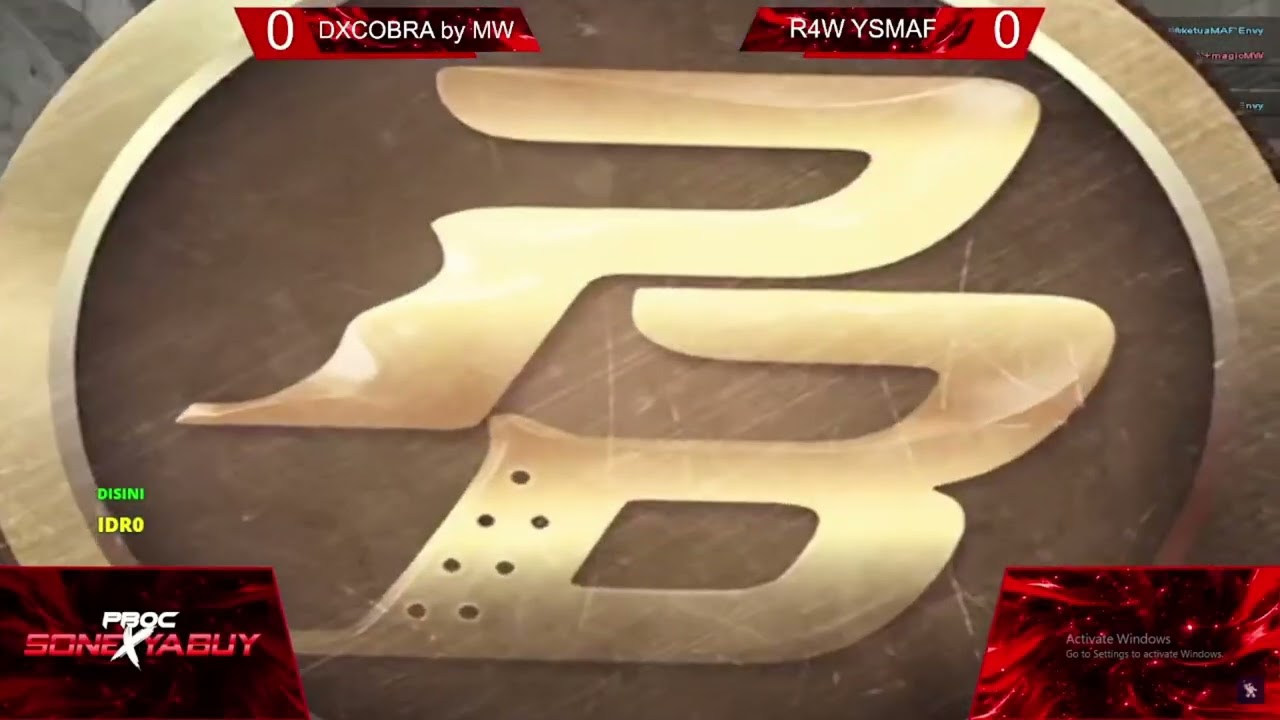 DXCOBRA VS R4W YSMAF ENVY - PBOC SONExYABUY