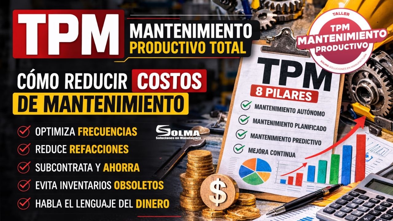 TPM: Cómo Reducir Costos de Mantenimiento y Hablar el Lenguaje del Dinero en Planta