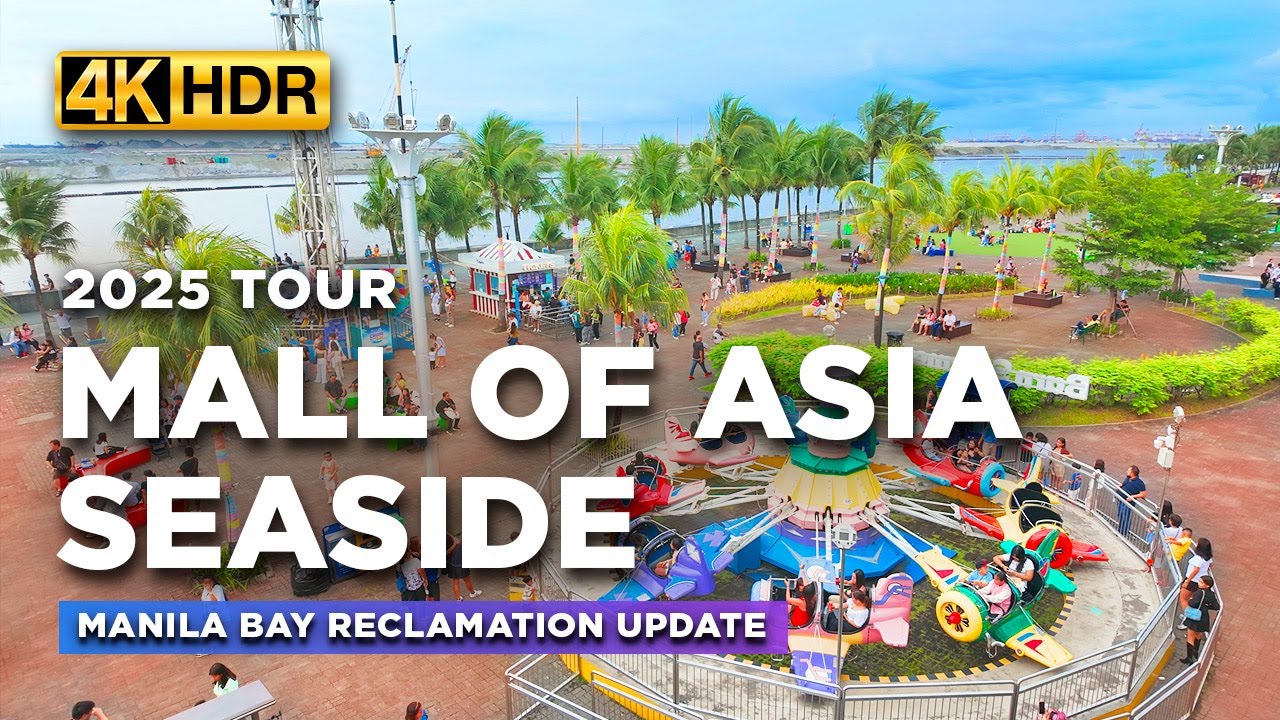 Manila Bay Reclamation Update at MOA SEASIDE | Tour Around MALL OF ASIA Seaside Pasay City