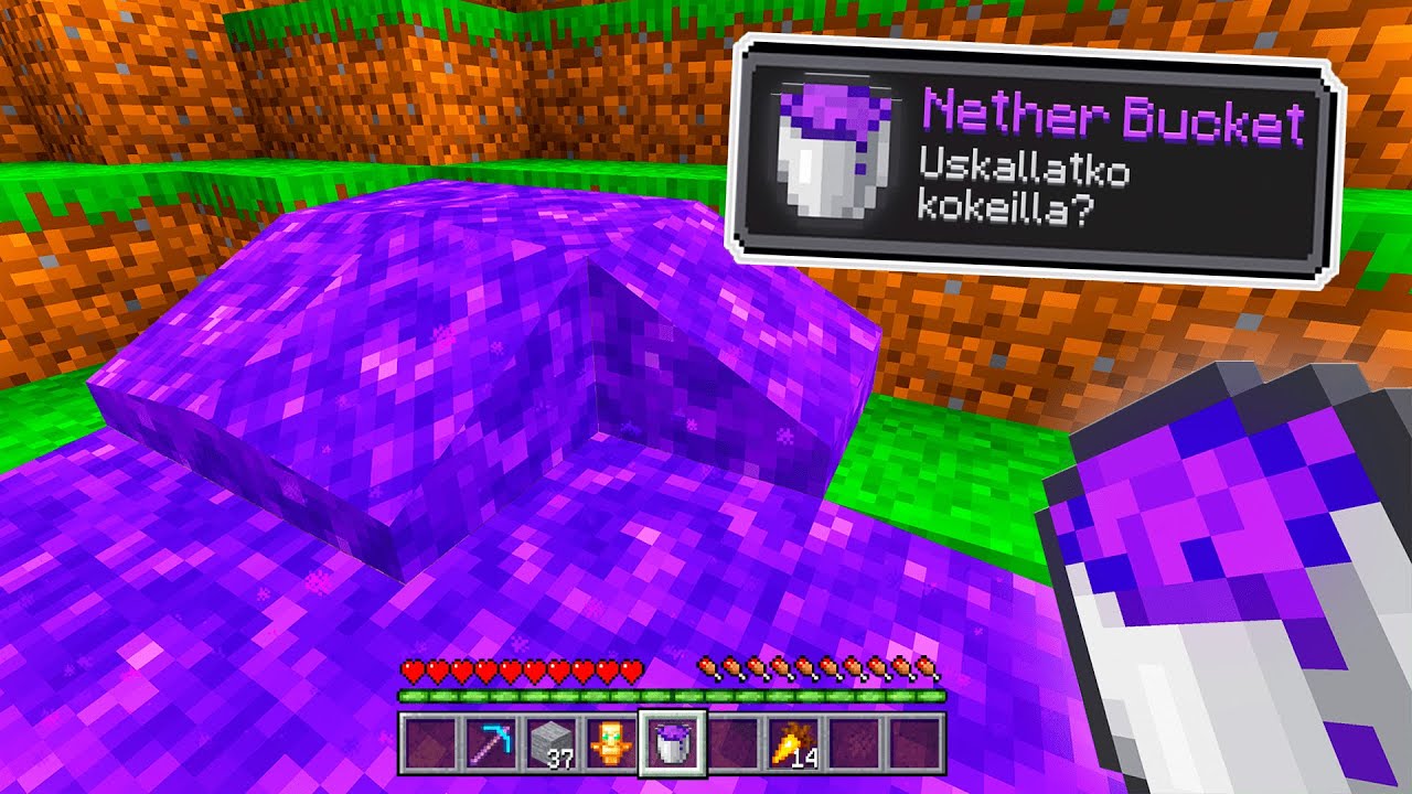 MITÄ JOS Minecraftissa Olisi UUSIA NESTEITÄ? w/ rookeri