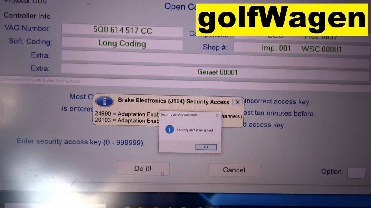 VW Golf 7 XDS coding
