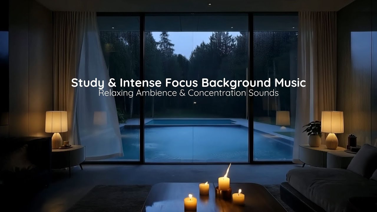 Study & Intense Focus Background Music | Relaxing Ambience & Concentration Sounds