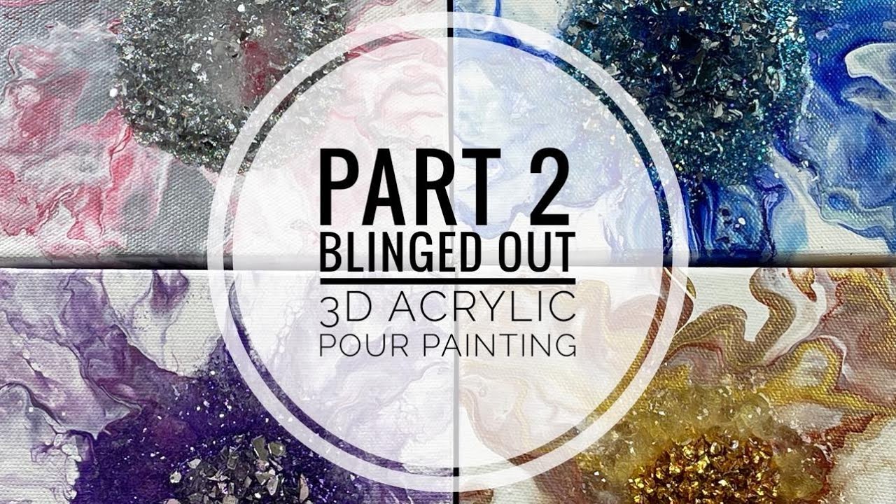 Part 2 Glitter & Crushed Glass Art-Acrylic Pour