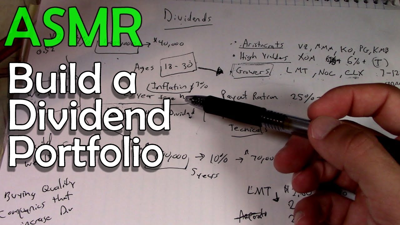 ASMR Build a Dividend Portfolio to Retire or Pay Bills
