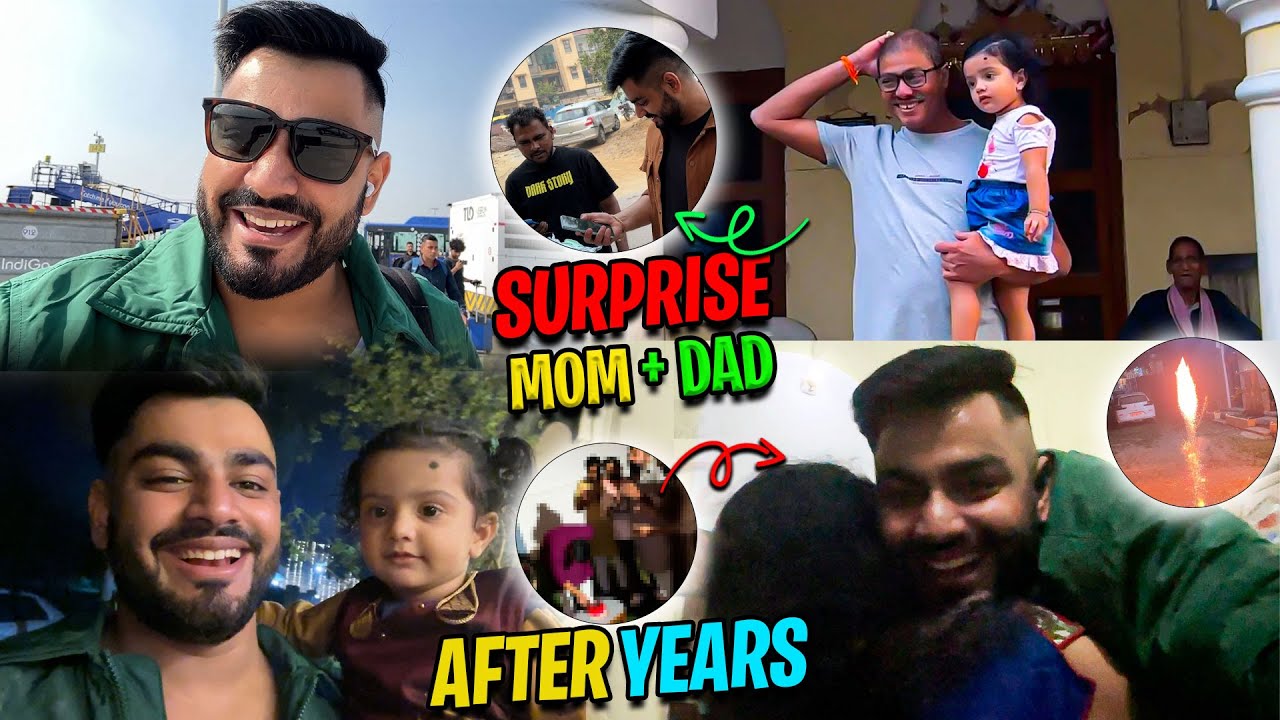Surprising Mom Dad in Diwali After Years | Awanish Singh