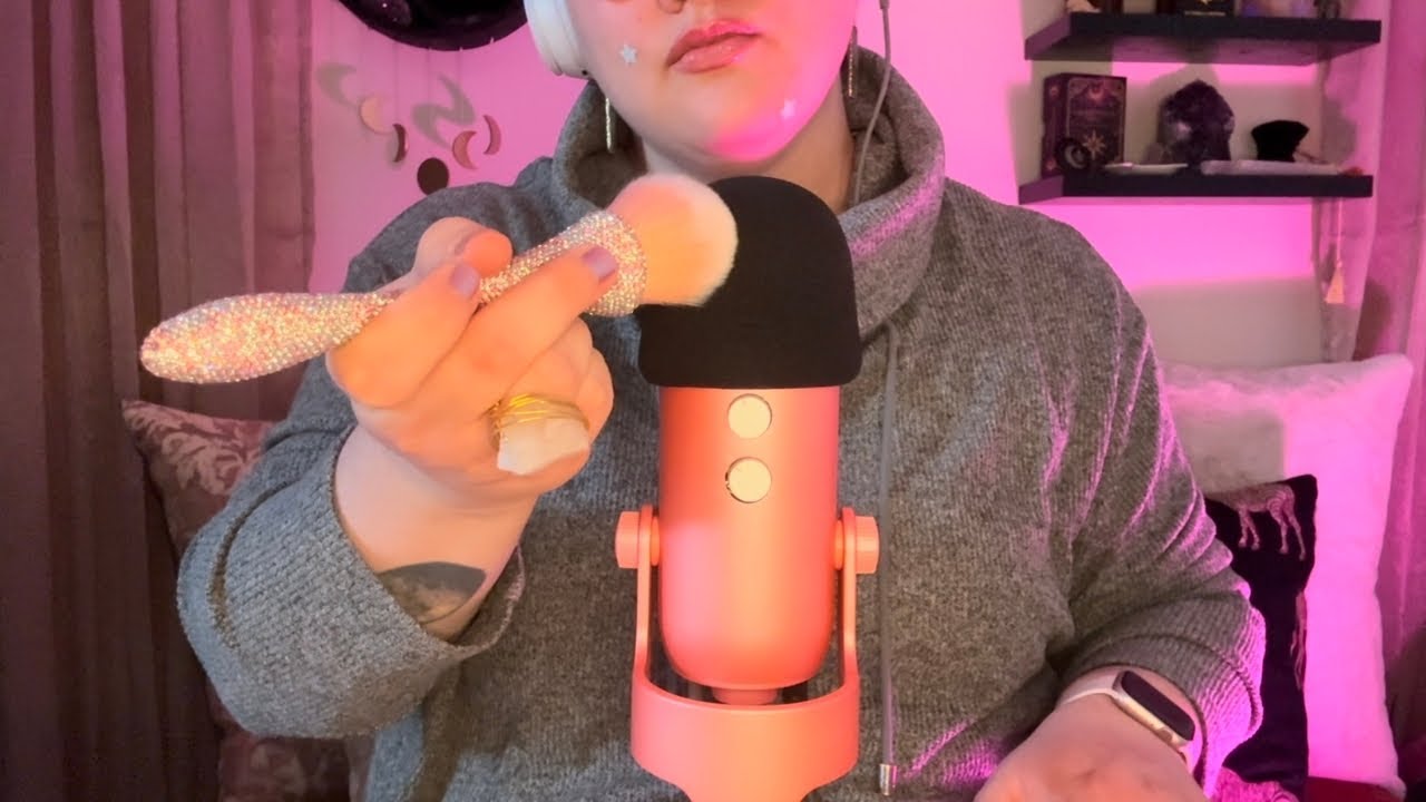 ASMR🔮 Intense Mic Brushing & Scratching | Hand Movements & Mouth Sounds