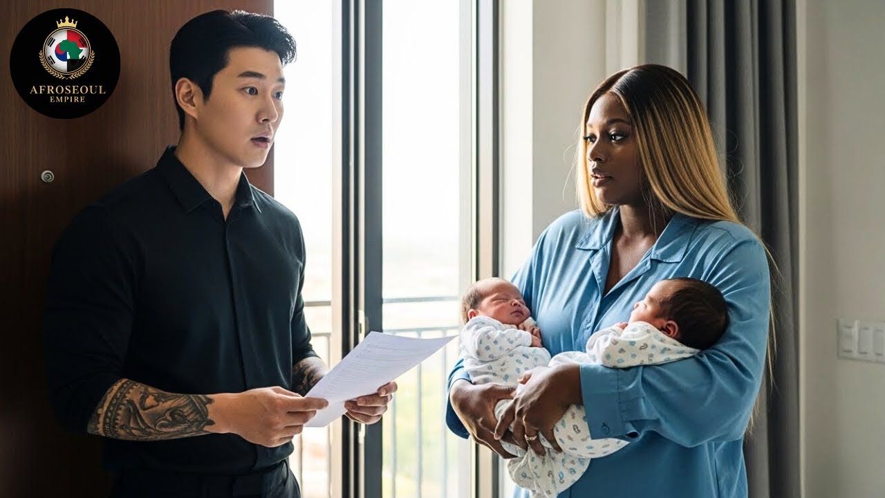The Korean mafia boss arrived with divorce papers — and froze when his ex opened the door with twins