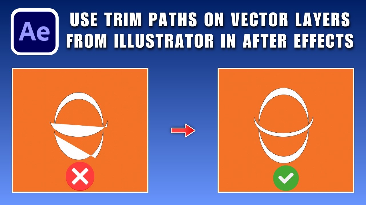 How to Use Trim Paths on Vector Layers from Illustrator in After Effects 2026
