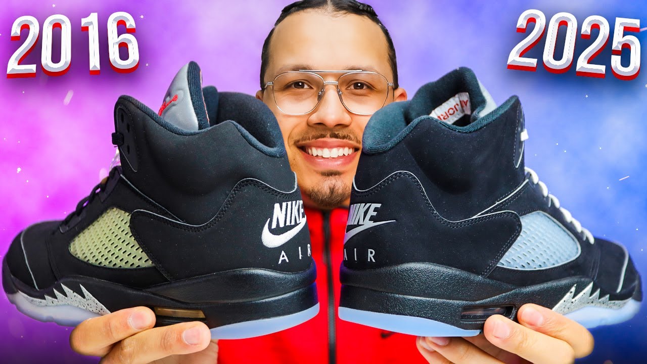 Air Jordan 5 Metallic 2016 против 2025: переосмысление