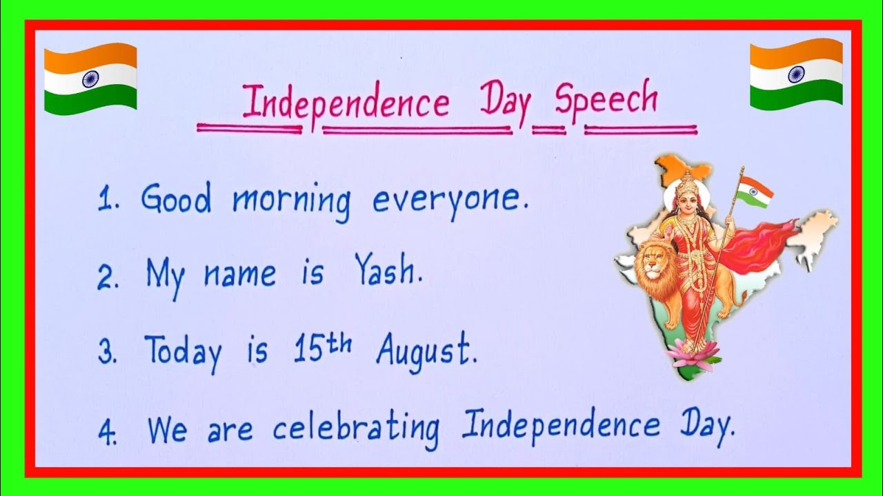 Independence Day Speech in English 2026 | 15 August Speech | Speech On Independence Day