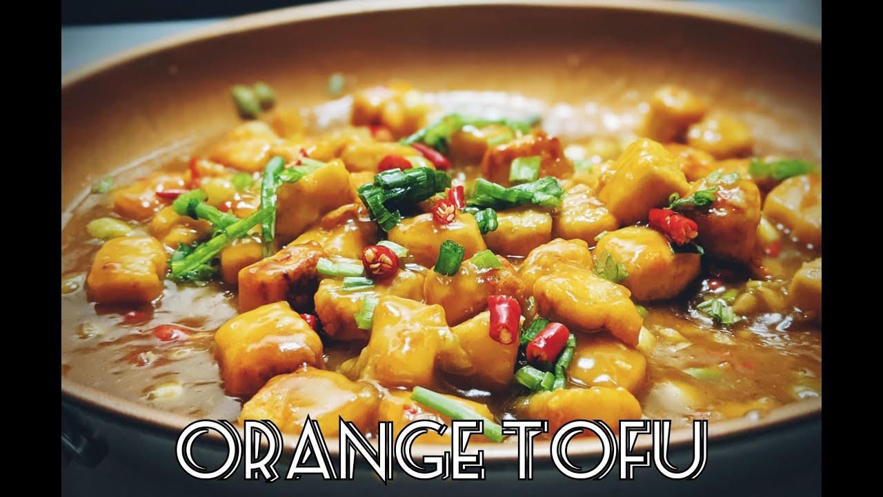 Air Fried Crispy Orange Tofu