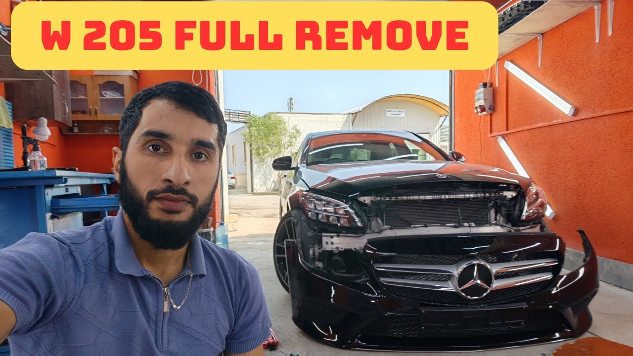 Mercedes w205 front bumper full Remove