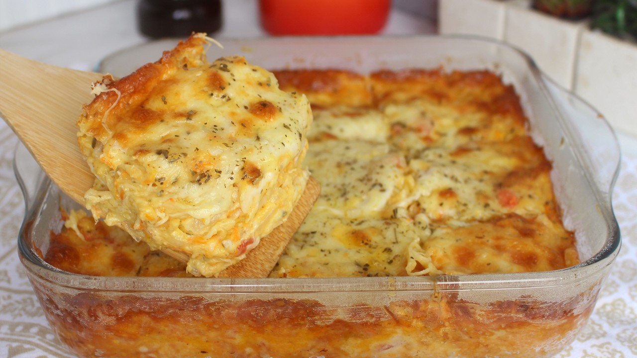 TORTA DE TAPIOCA COM FRANGO - RECEITAS QUE AMO