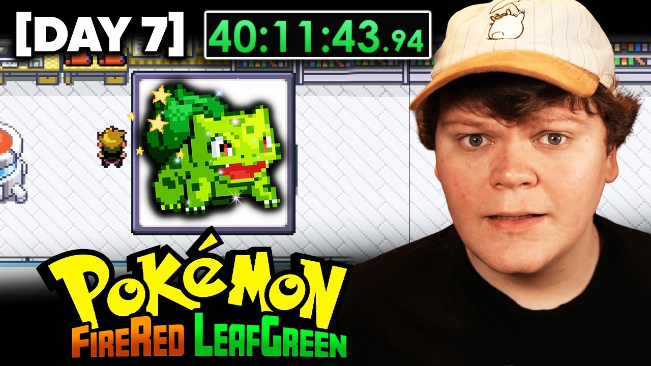 [DAY 7] LIVE Shiny Hunting Bulbasaur In Pokemon Fire Red & Leaf Green (8200+ Resets)