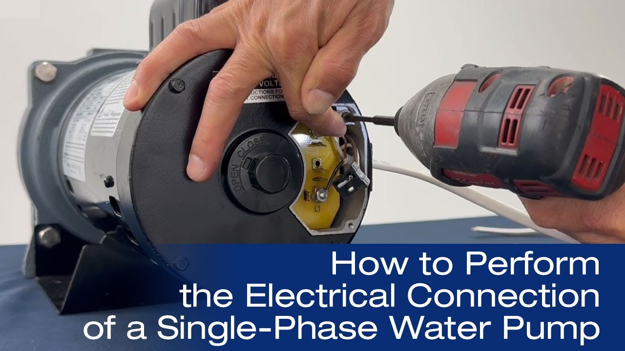 How to Perform the Electrical Connection of a THOR Water Pump?