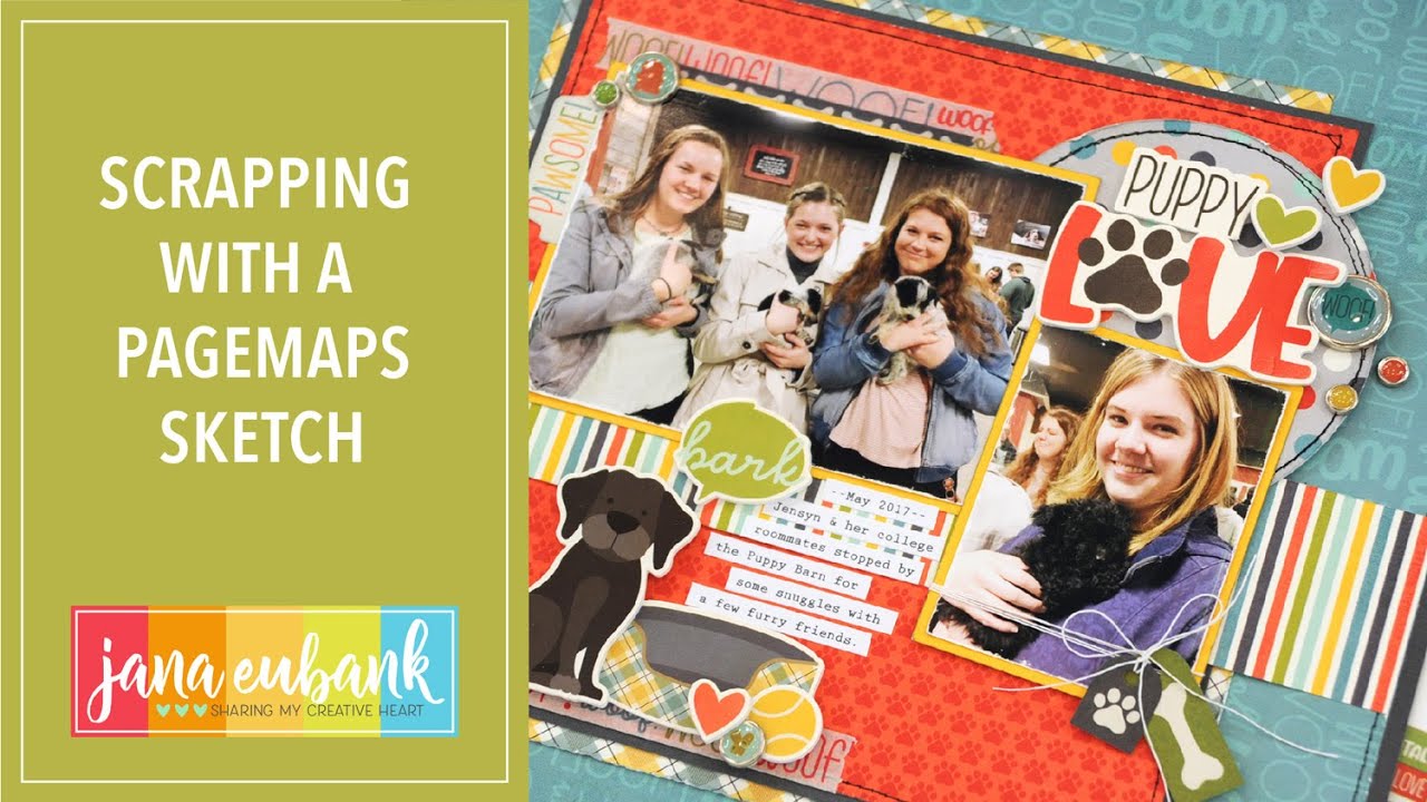 Using a PageMaps Sketch with the Pet Shoppe Dog Collection | SCRAPBOOKING IDEAS