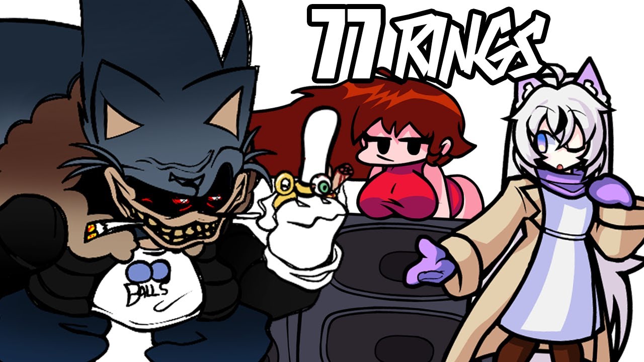 77 RINGS - LORD X Vs. YUKIHO! ft. GF [FNF Sonic.exe Cover | SPRITE SHOWCASE]