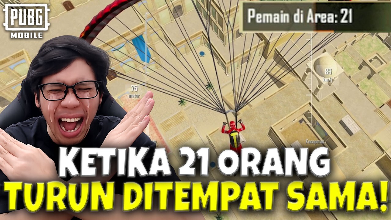 SEPERTI SEASON SATU! 21 ORANG TURUN DITEMPAT YANG SAMA?! LANGSUNG BARBAR! - PUBG MOBILE