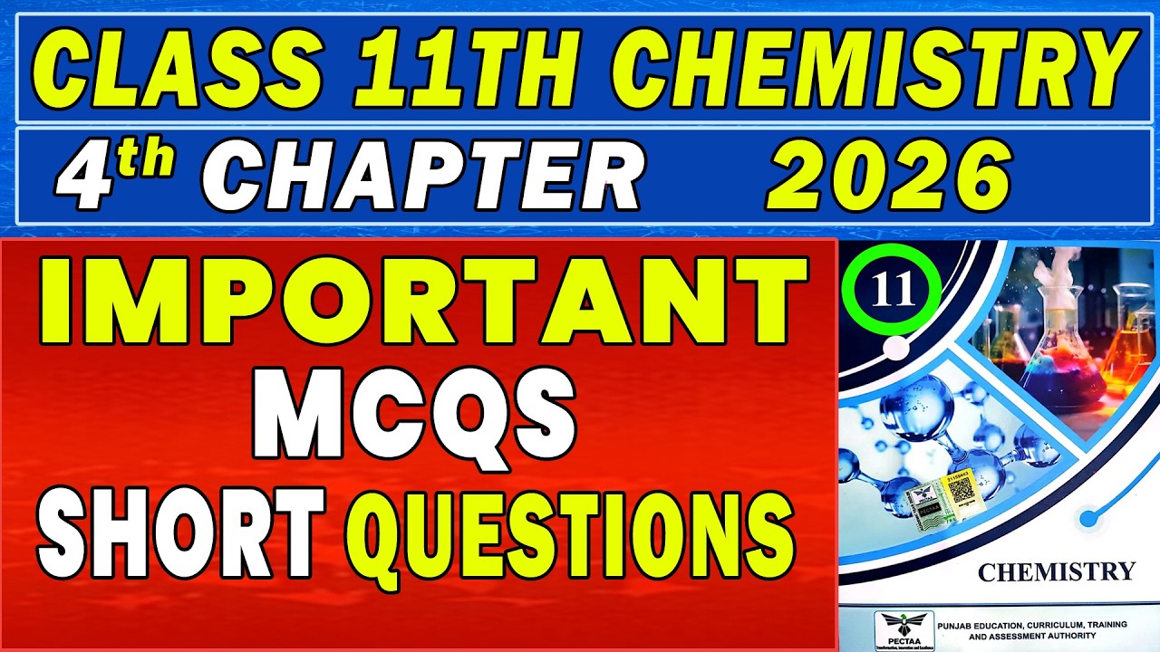11th chemistry chapter 4 short questions | 11th Class Chemistry Guess Paper 2026 | 11 Chemistry 2026