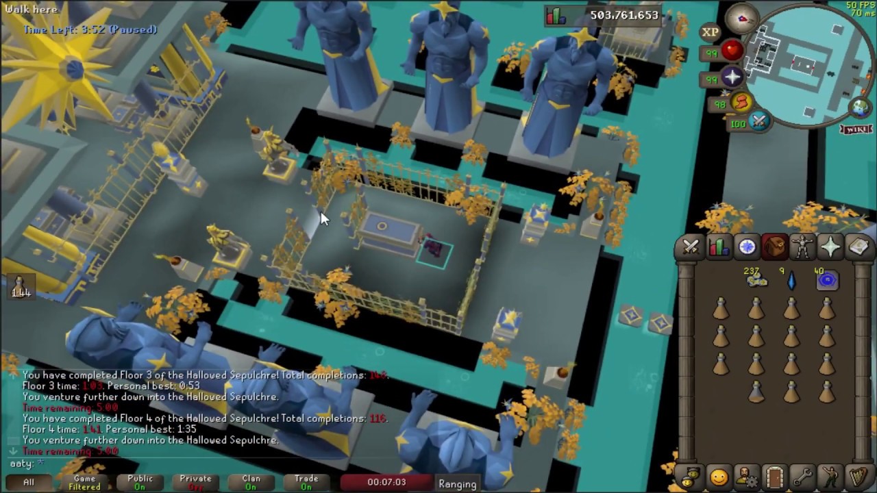 OSRS Hallowed Sepulcher Floor 5 Record - 2:16