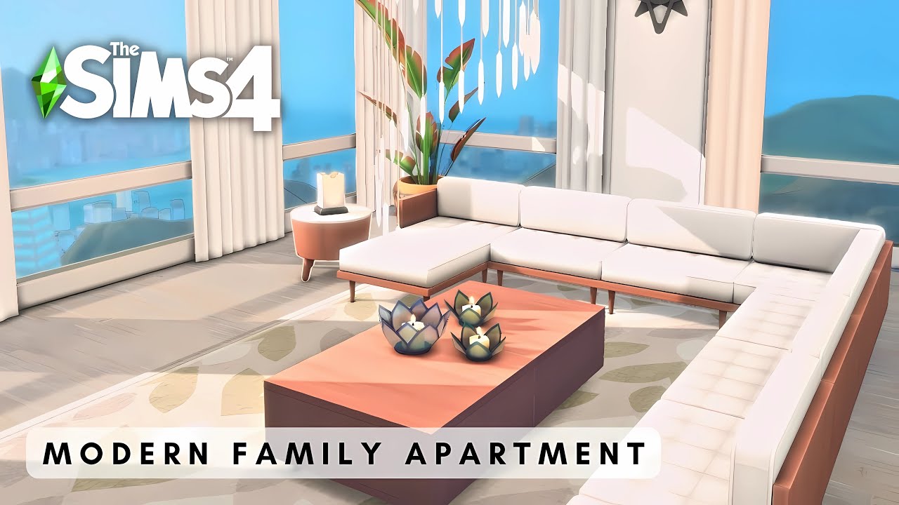 The Sims 4 Modern Family Apartment | No CC | Stop Motion Build