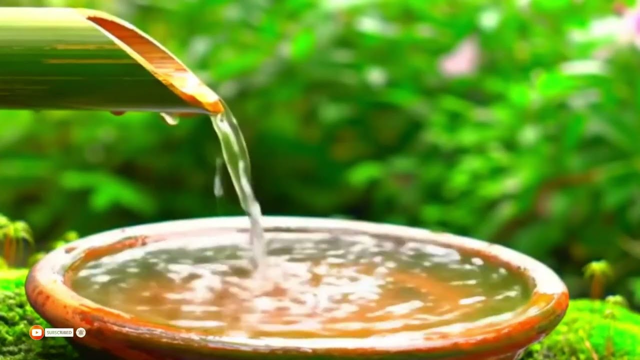 🔴Water Sound For Deep Sleep | Relaxation Music of Glowing Water Relieve Stress, Calm The Soul & Mind