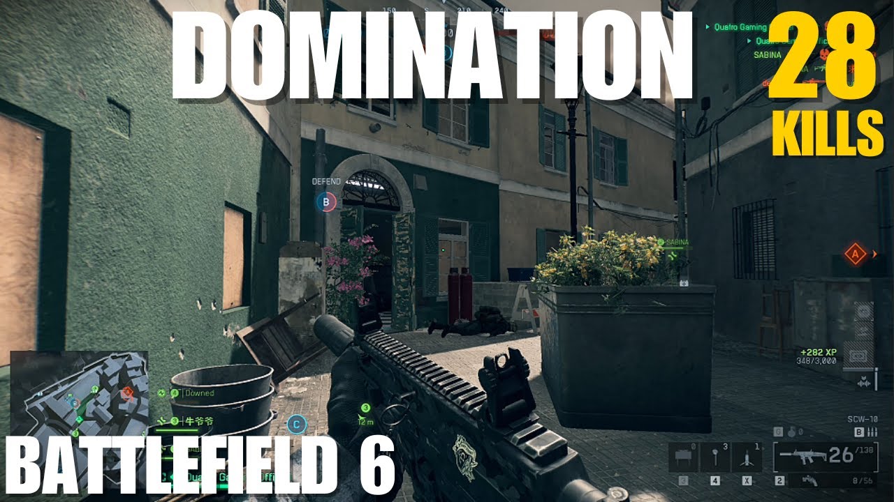 BATTLEFIELD 6 - Domination Mode! 28KILLS FULL Gameplay! Iberian Offensive (Castle Road) Map