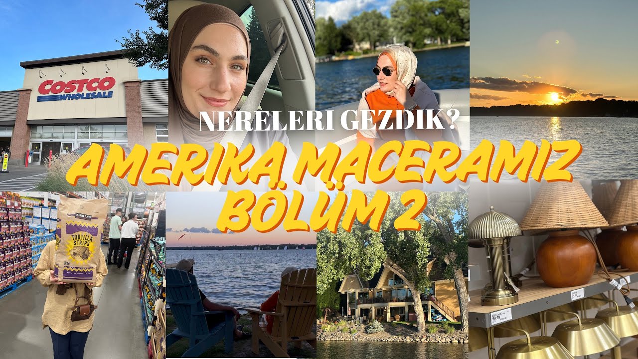 Amerika Vlog #2: Costco & Target Alışverişi,  Mall of America, Göller şehri, Amerikanin insanlari 🇺🇸