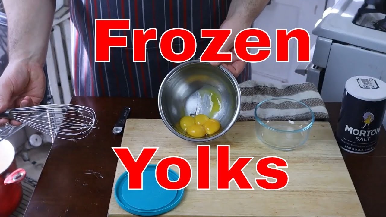 HOW TO SAVE EGG YOLKS - what to do when all you need are the whites