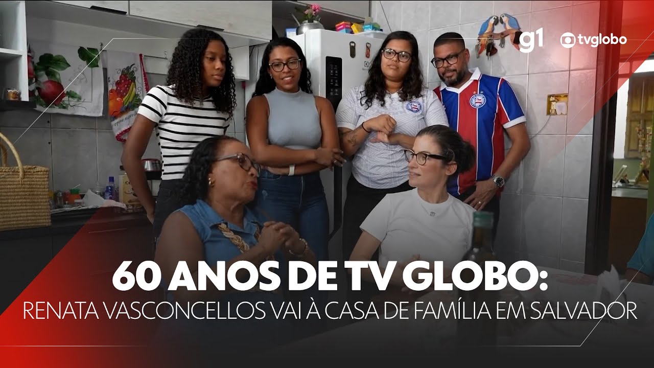 60 anos da TV Globo: Renata Vasconcellos vai à casa de uma família de Salvador